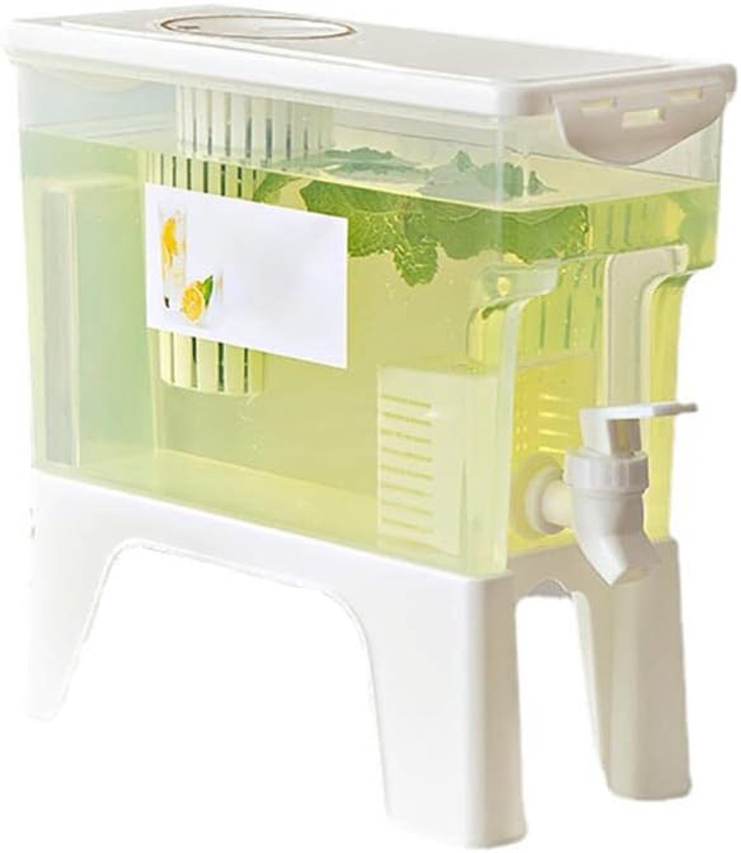 Drankdispenser Koelkast - Waterkoker Koude Dranken - Feestjes Picknicks - Handige Kraanuitlaat - 25x12x25cm - Wit