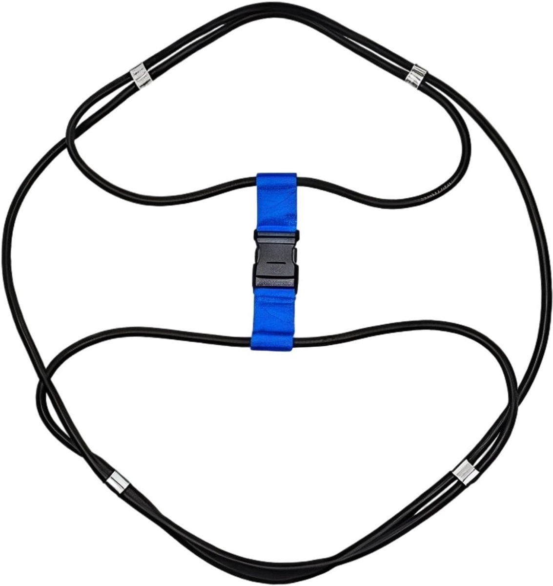 Prullenbak Deksel Strap - Vuilnisbak Houder - Dieren Weren - Verstelbare Elastische Band - 30-50 Gallon Bakken - Zwart