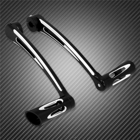 Versnellingspook Hendels - Schakelpedaal Set - Motorfiets Rijden - CNC 6061 T6 Aluminium - 500 g - Zwart — afbeelding 2