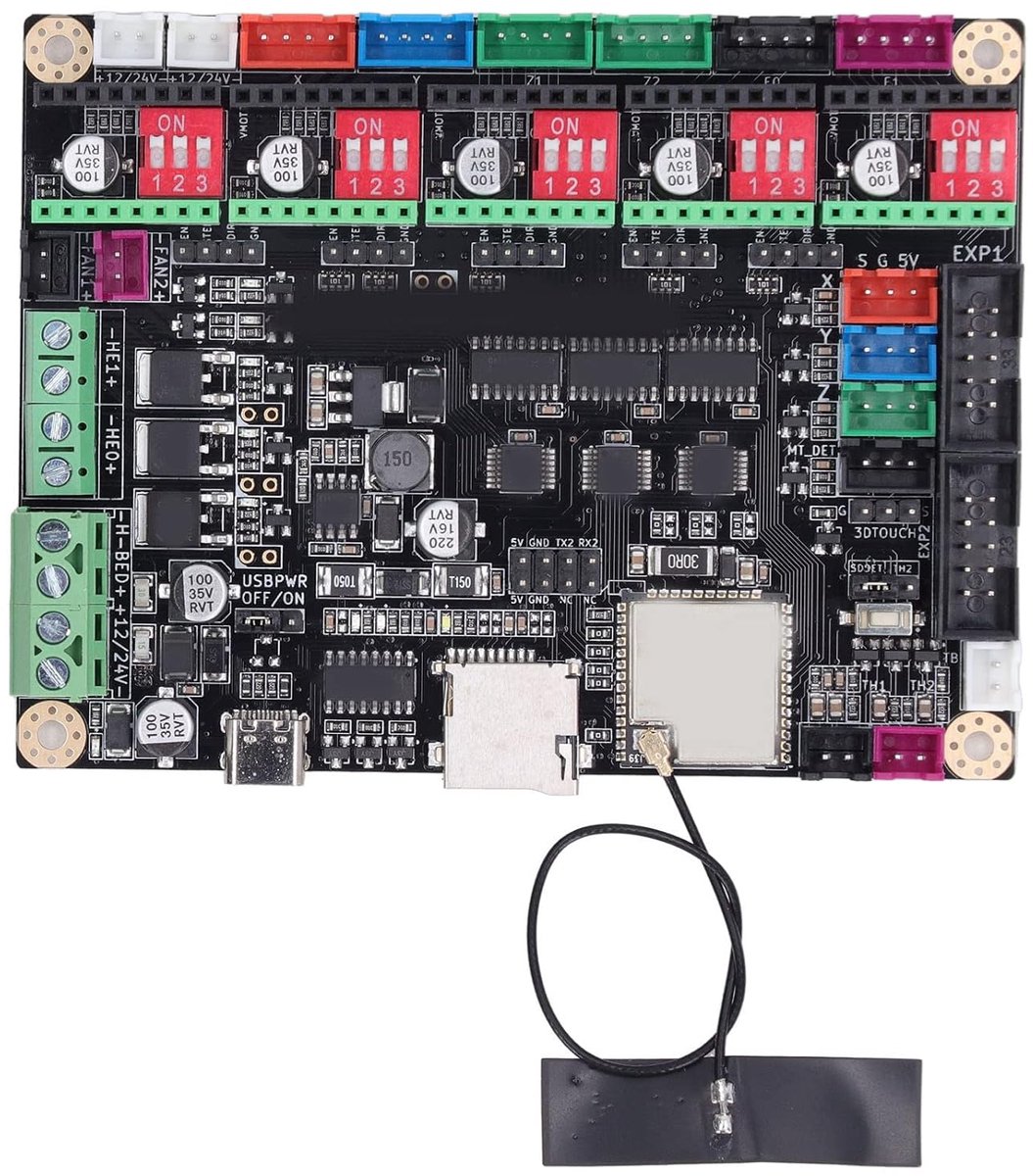 3D Printer Moederbord - 32 Bit Control Board - Efficiënt Printen - WiFi en Bluetooth - 15x10x4 cm