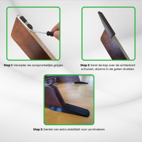Tripp trapp extended glider - Zwart - Geschikt voor modellen van ná 2013 van Merkloos — afbeelding 5