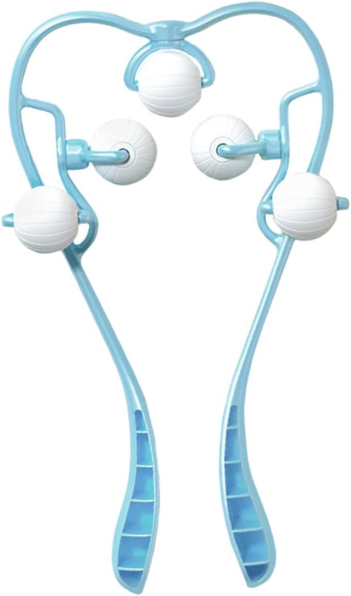 Nekmassage Roller - Schouder Massager - Ontspanning Spieren - Ergonomisch Ontwerp - 35x17x3 cm - Hemelsblauw