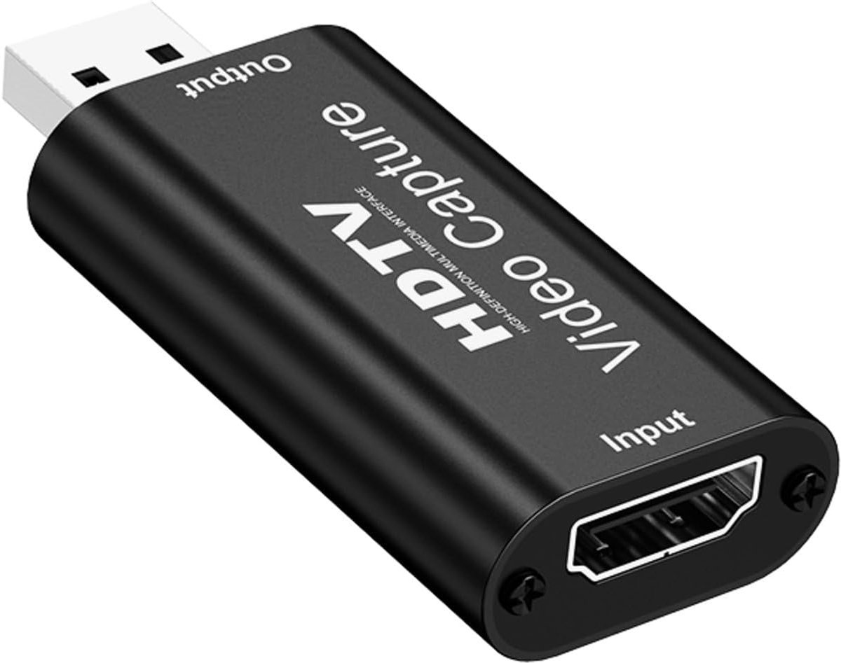 Opnamekaart - Video Adapter - Streamen Opnemen - HDMI naar USB - Zwart