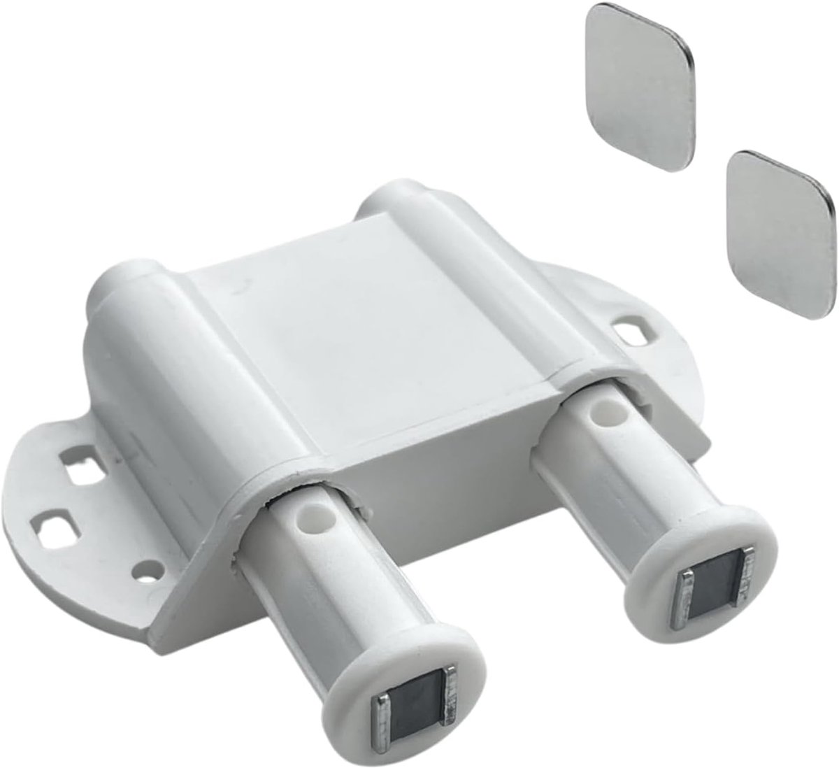 Magneetsnapper - Push-to-open sluiting - Kastdeuren sluiten - Sterk magnetisch sluiten - 10x10x10 mm - Wit