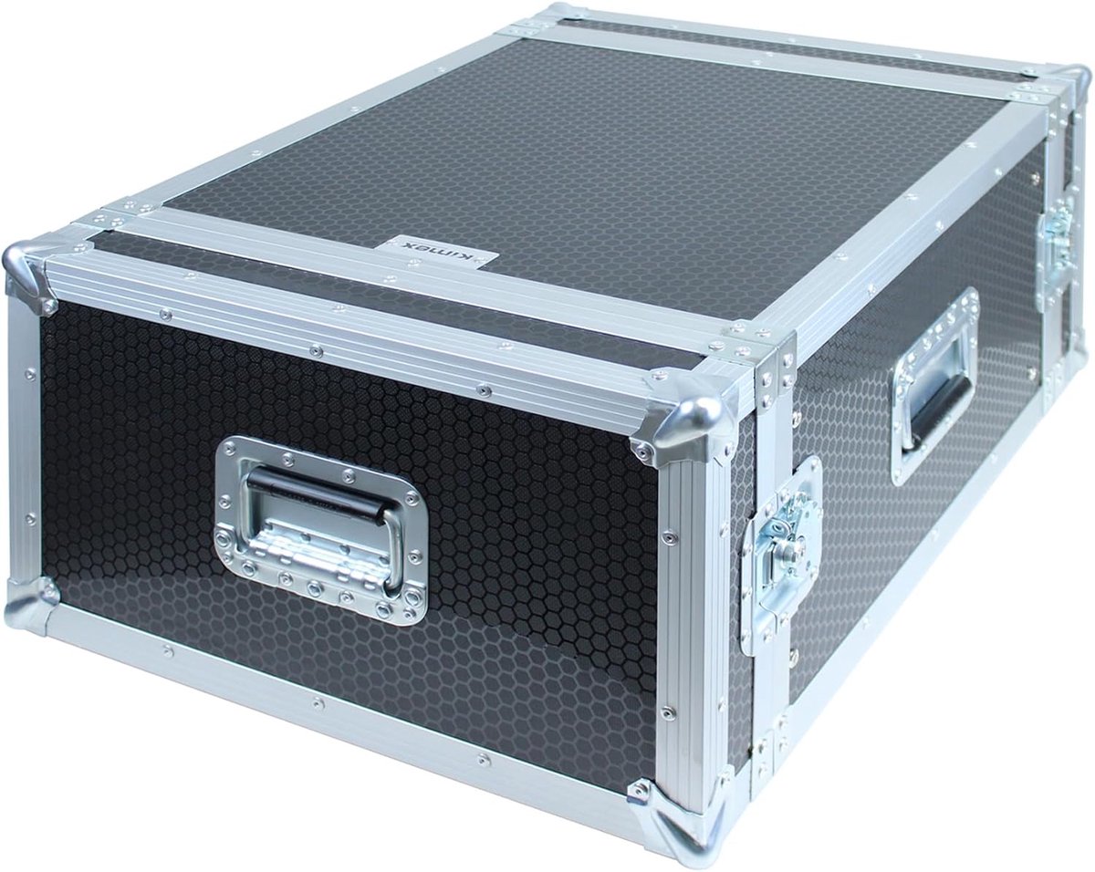 Flight Case - Rack Koffer - Apparatuur Opslag - Dubbele Deur Ontwerp - 70x32x53cm - Zwart
