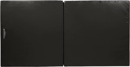 Inklapbare Turnmat - Vloermat Gymnastiek - Veelzijdig Gebruik - Antislip Onderkant - 200 x 100 x 8 cm - Zwart — afbeelding 2