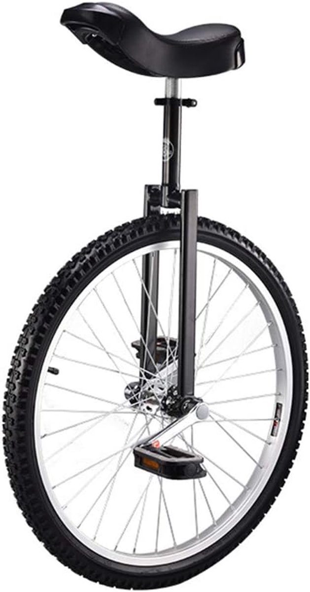 Eenwieler Balansfiets Buiten Sport Hoge Belasting 24 Inch Wiel Zwart