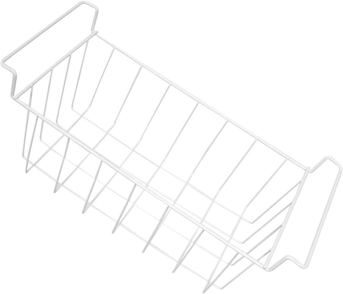 Diepvriesmand Organizer - Draadgaasmand Vriezer - Voedsel Opslag - Verstelbare Indeling - 41x22x20 cm - Wit