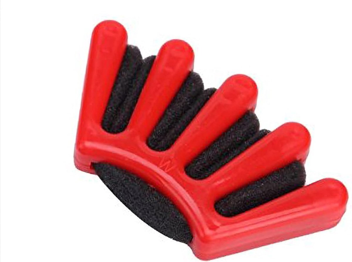 Haar Vlechtmaker - Vlecht Tool - Snel Kapsels Maken - Haarvriendelijke Spons - 9 x 5 cm - Blauw Rood