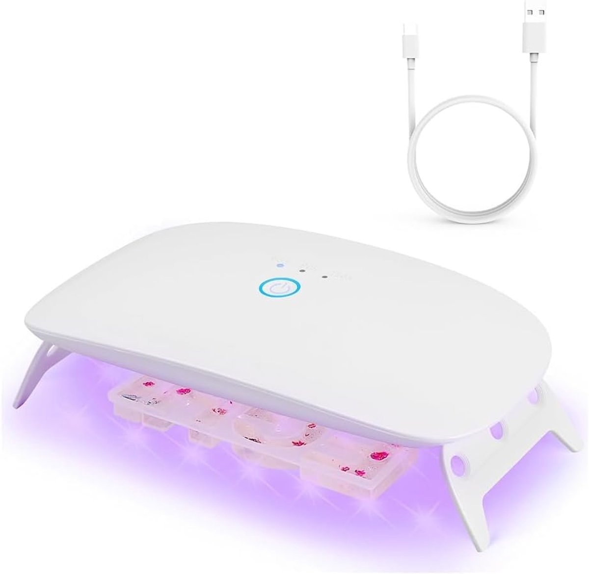 UV Hars Lamp - Draagbare Lamp - Sieraden Maken - Snelle Uitharding - Compact Formaat - Zwart