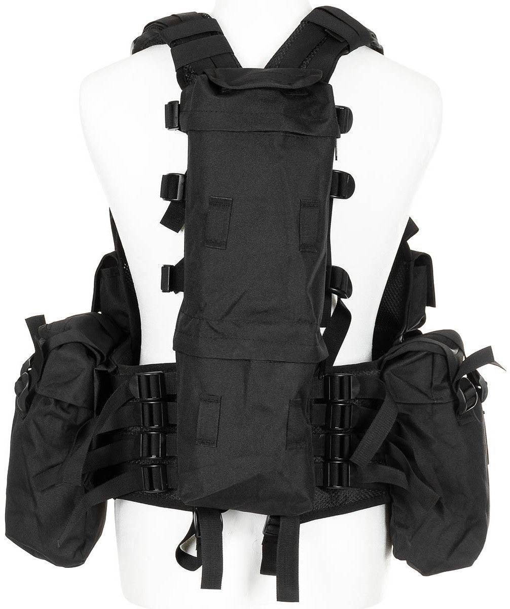 Tactical vest met diverse zakken Zwart