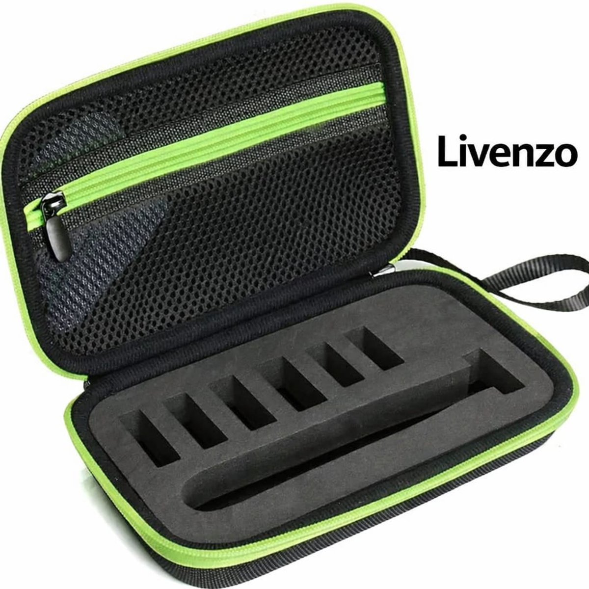 Livenzo - Hoes - Hardcase - geschikt voor Philips Oneblade - Luxe reisetui - Zwart