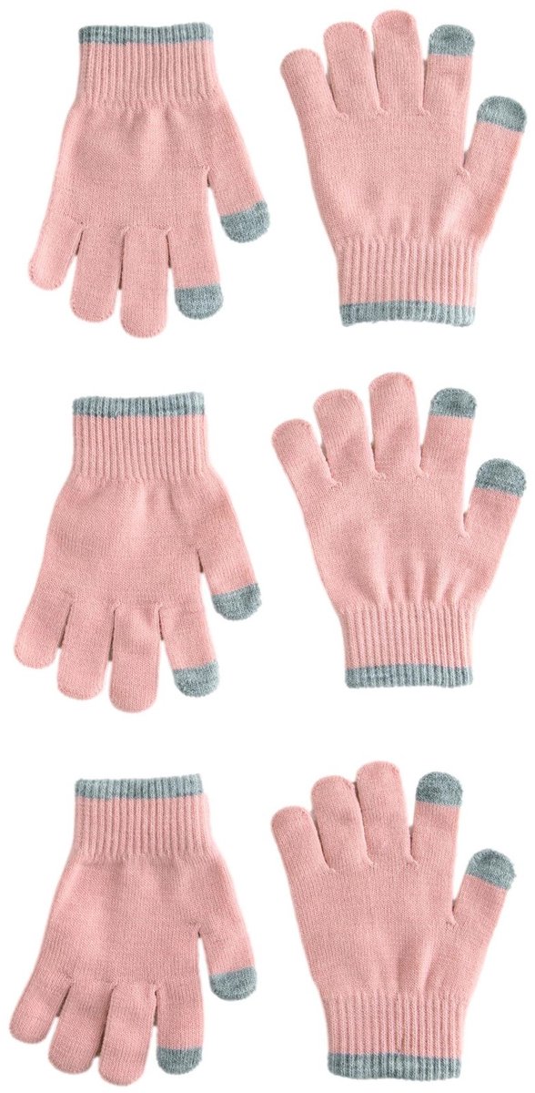 Next - Meisjes - 3 paar magic handschoenen - Roze