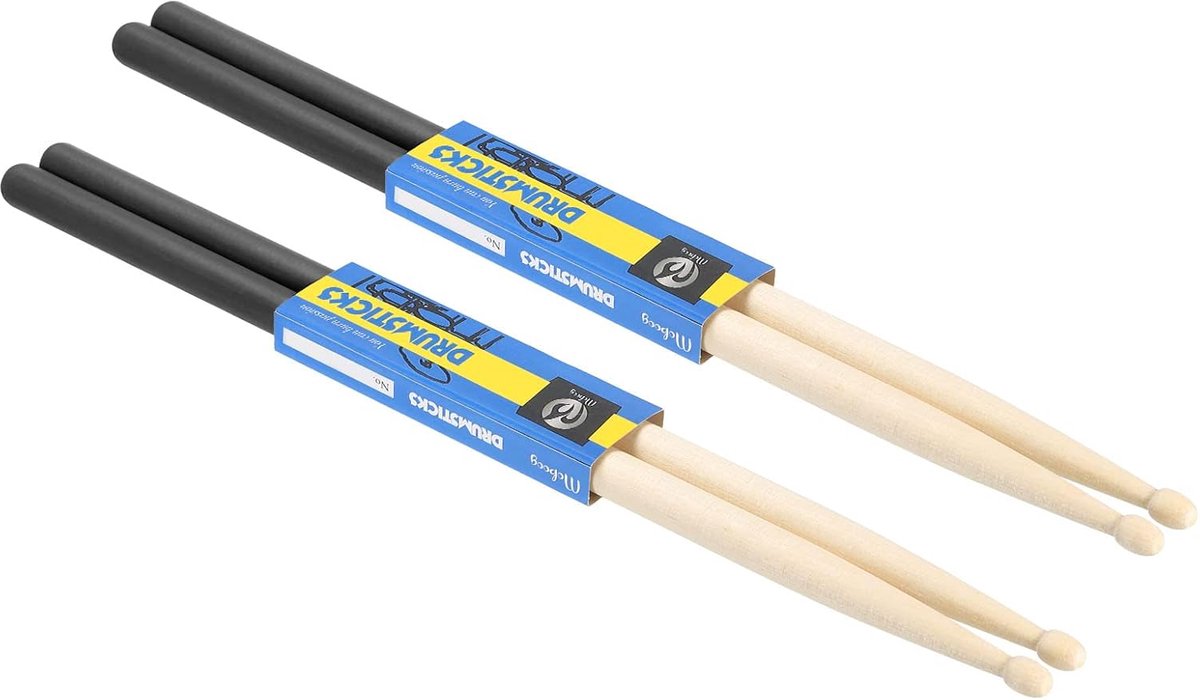 Drumstokken - Percussie Stokken - Muziek Maken - Antislip Handvat - 40.6cm Lengte - Zwart