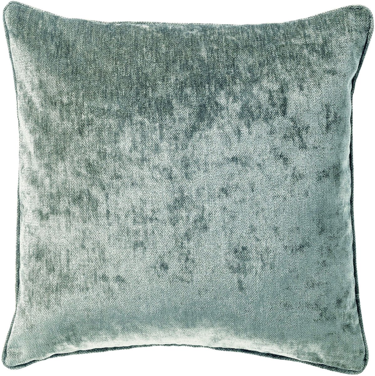 Dutch Decor LEWY - sierkussen 45x45 cm - glansvelours - Jadeite - groen - Inclusief binnenkussen - Luxe kussens voor woonkamer & bank Lichtgroen