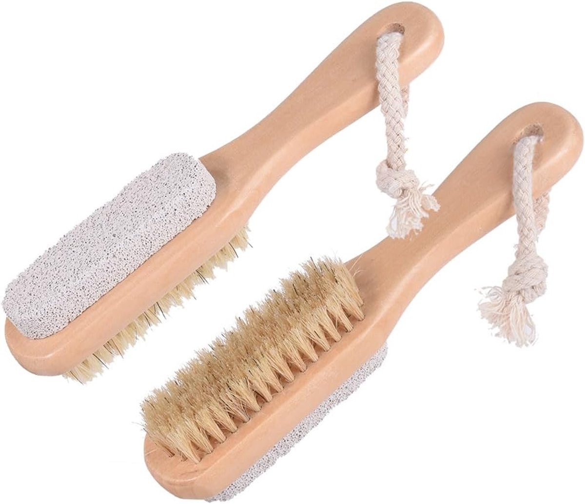 Voet Borstel - Pedicure Tool - Huid Verzorging - Dubbelzijdig Ontwerp - 18 cm