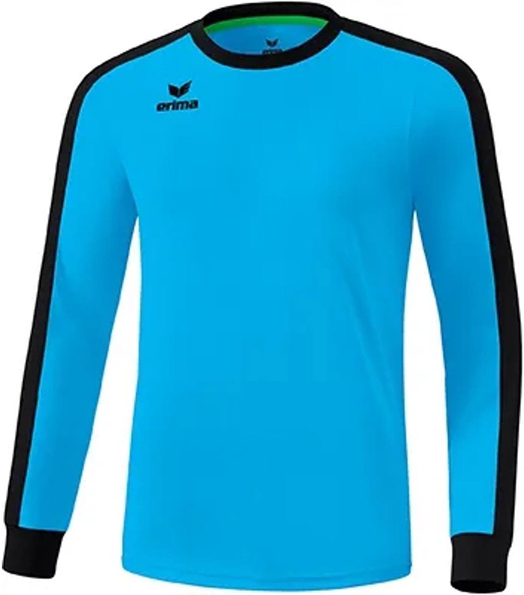 Erima Retro Star Voetbalshirt Lange Mouw Heren - Curaçao / Zwart | Maat: L