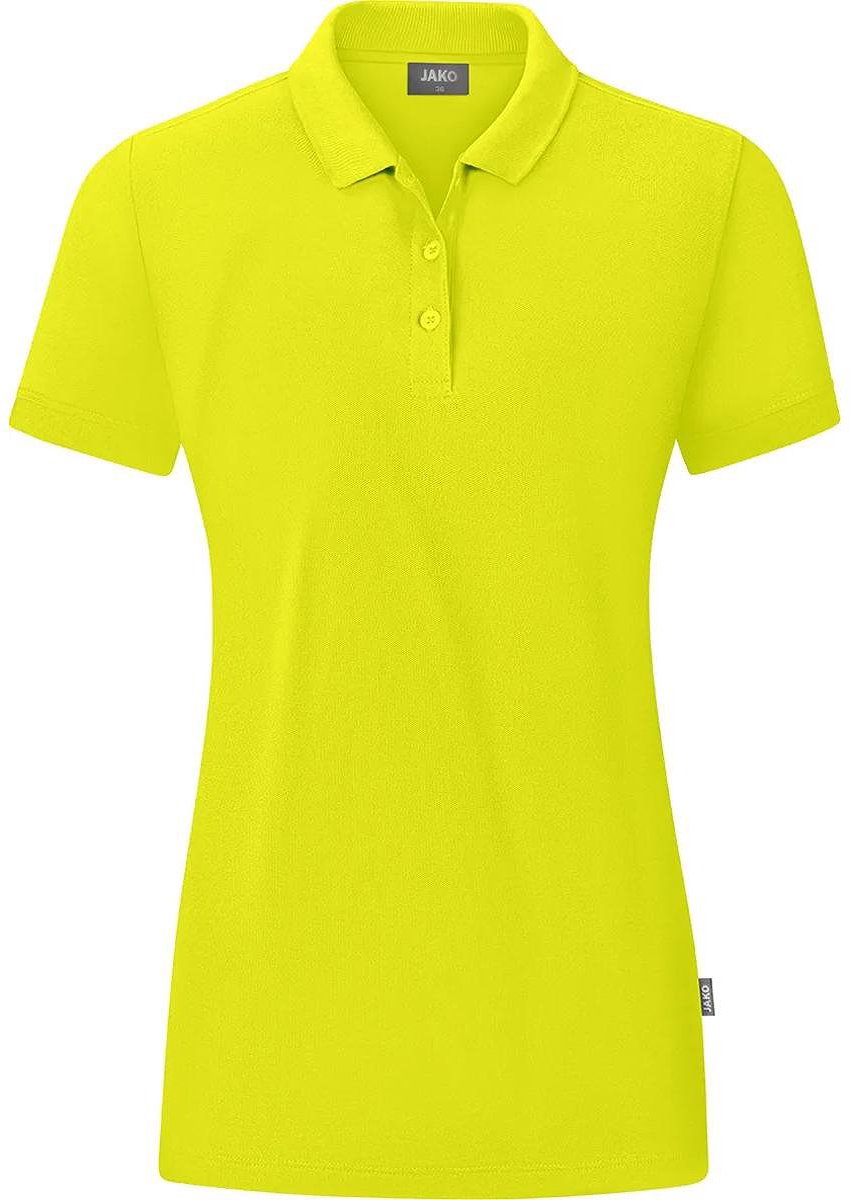 Jako Organic Polo Dames - Lime | Maat: 46
