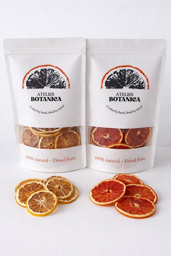 Foto: Gedroogde citroenschijfjes en pompelmoes schijfjes 2 x 100g cocktail en mocktail garnering thee decoratie