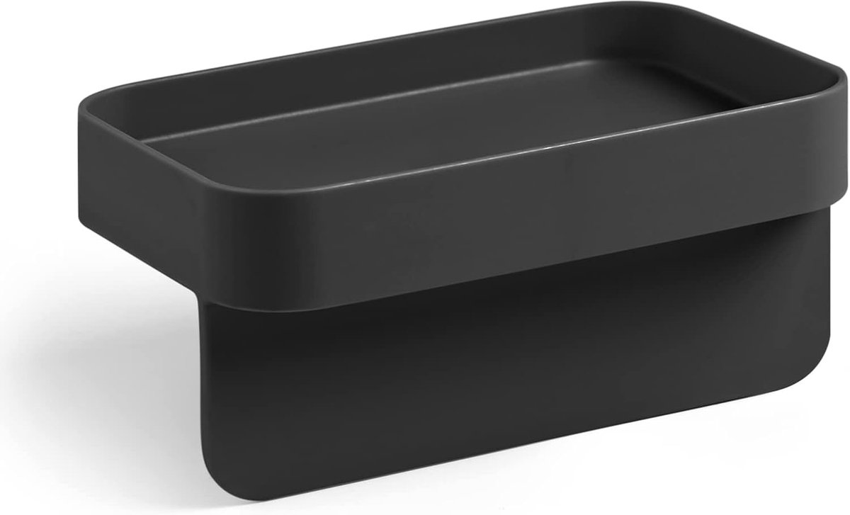 Sponshouder Keuken - Zuignap Houder - Wastafel Opruimen - Recyclebaar Materiaal - Mattr Zwart