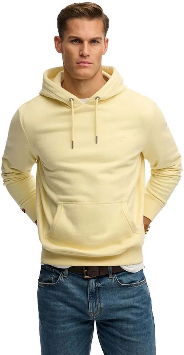 Superdry Essential Logo Hoodie Heren Hoodies Geel