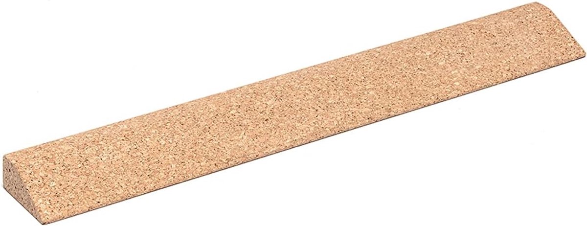 Schuine Yoga Wig - Yoga Plank - Ondersteuning Houdingen - 100% Natuurlijke Kurk - 60 x 9.5 x 3.5 cm