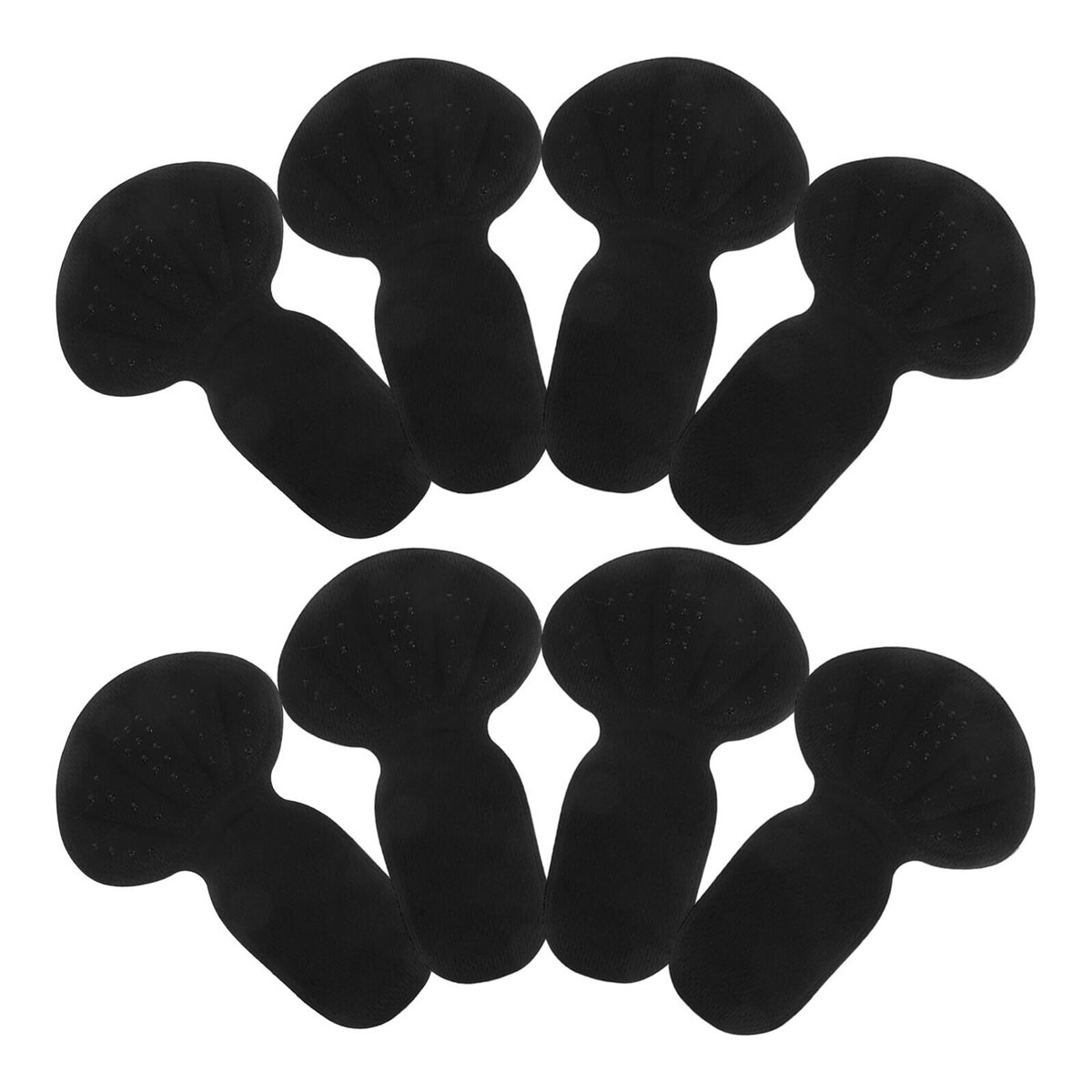 4-paar Inlegzolen - Comfortabele inlegzolen - Verdikte schuimrubberen inlegzolen bij de hiel - Comfortabele inlegzolen speciaal voor hoge hakken - Goede demping - Zelfklevende achterkant - Geschikt voor hoge hakken, leren schoenen, enz. - Zwart