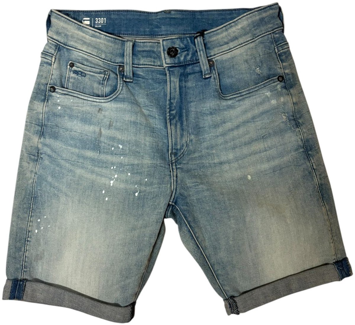 G-Star Raw Slim Shorts Heren Blauw
