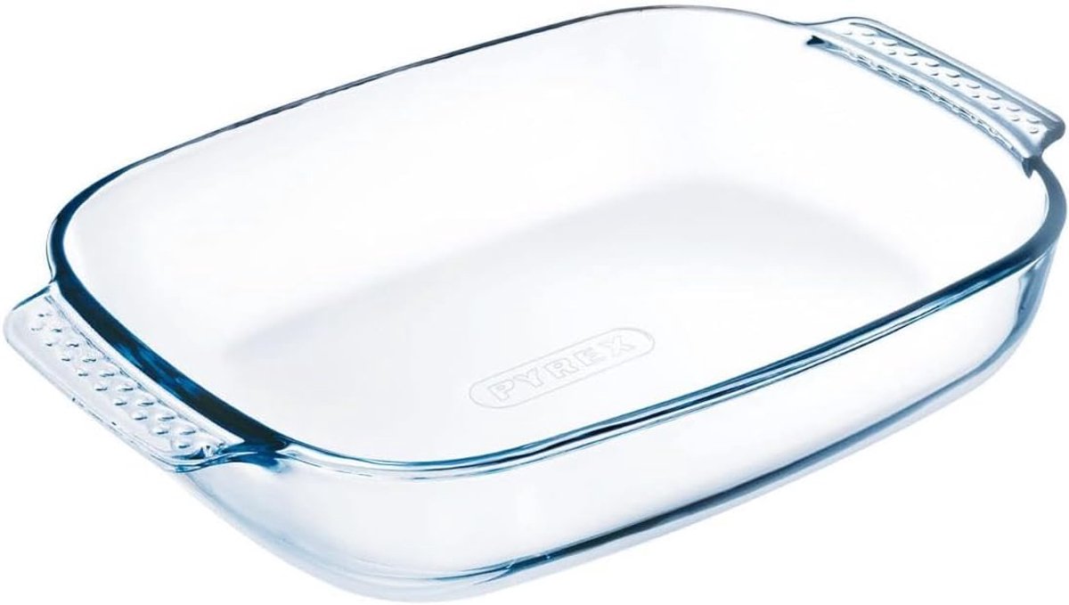 Rechthoekige Ovenschaal - Glazen Braadschaal - Koken Bakken - Hoge Thermische Schokbestendigheid - 35x23 cm - Transparant