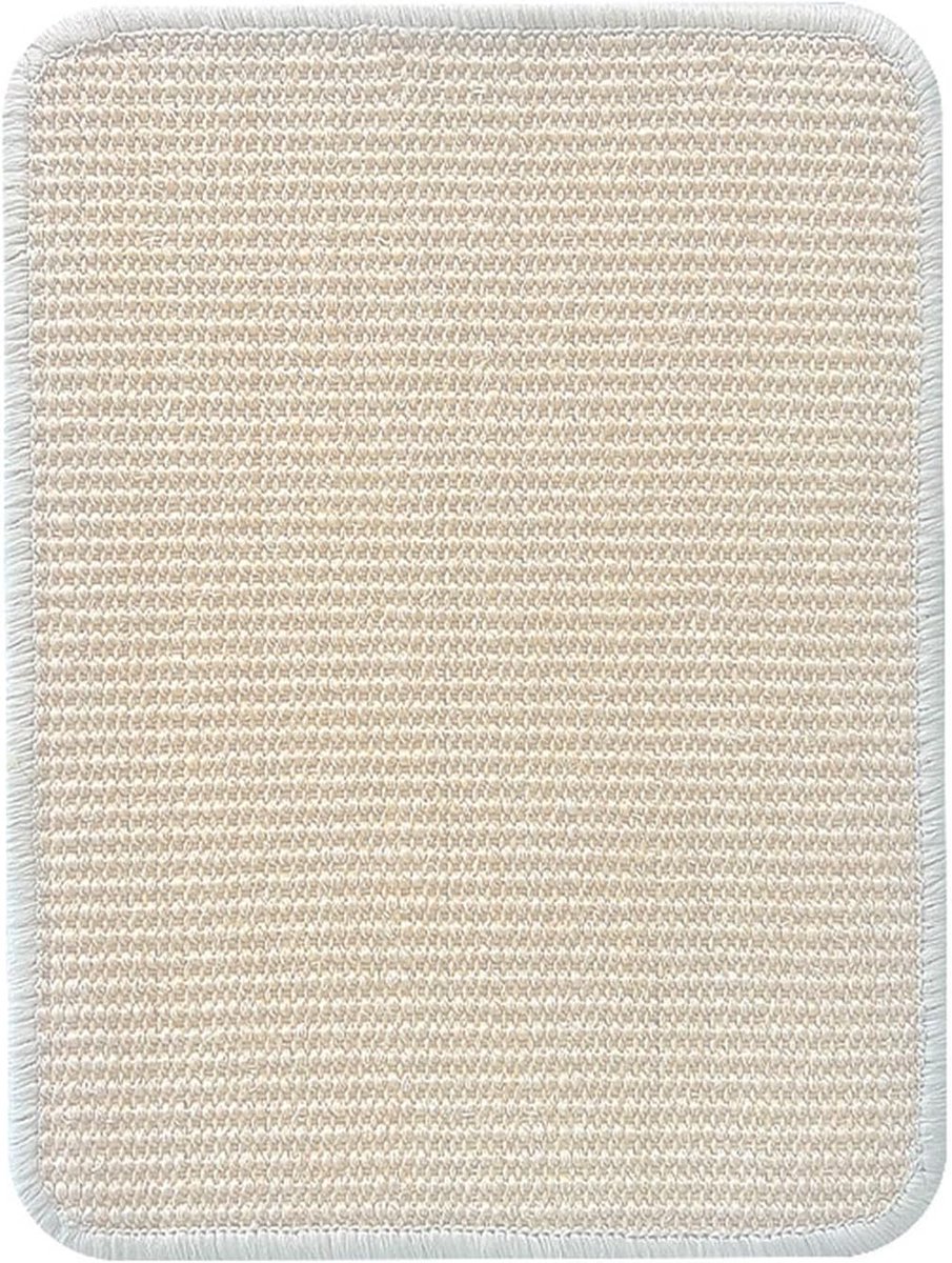 Krabmat voor katten - Katten krabben - Bescherm meubels - Zelfklevend horizontaal - 25 x 50 cm - Wit