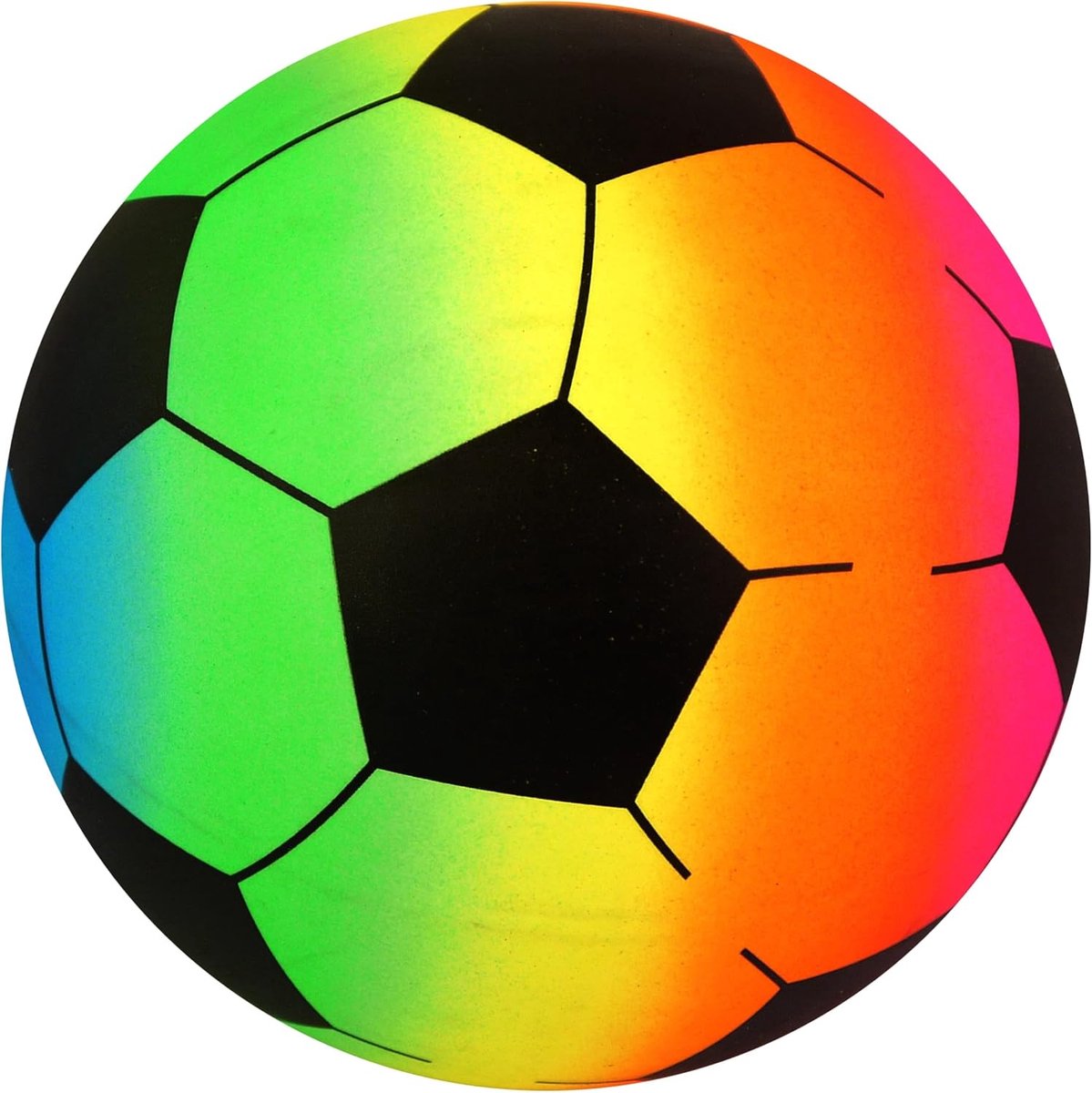 Speelgoed Voetbal - Strandbal Bal - Buiten Spelen - Niet-opgeblazen PVC - 20 cm - Regenboog