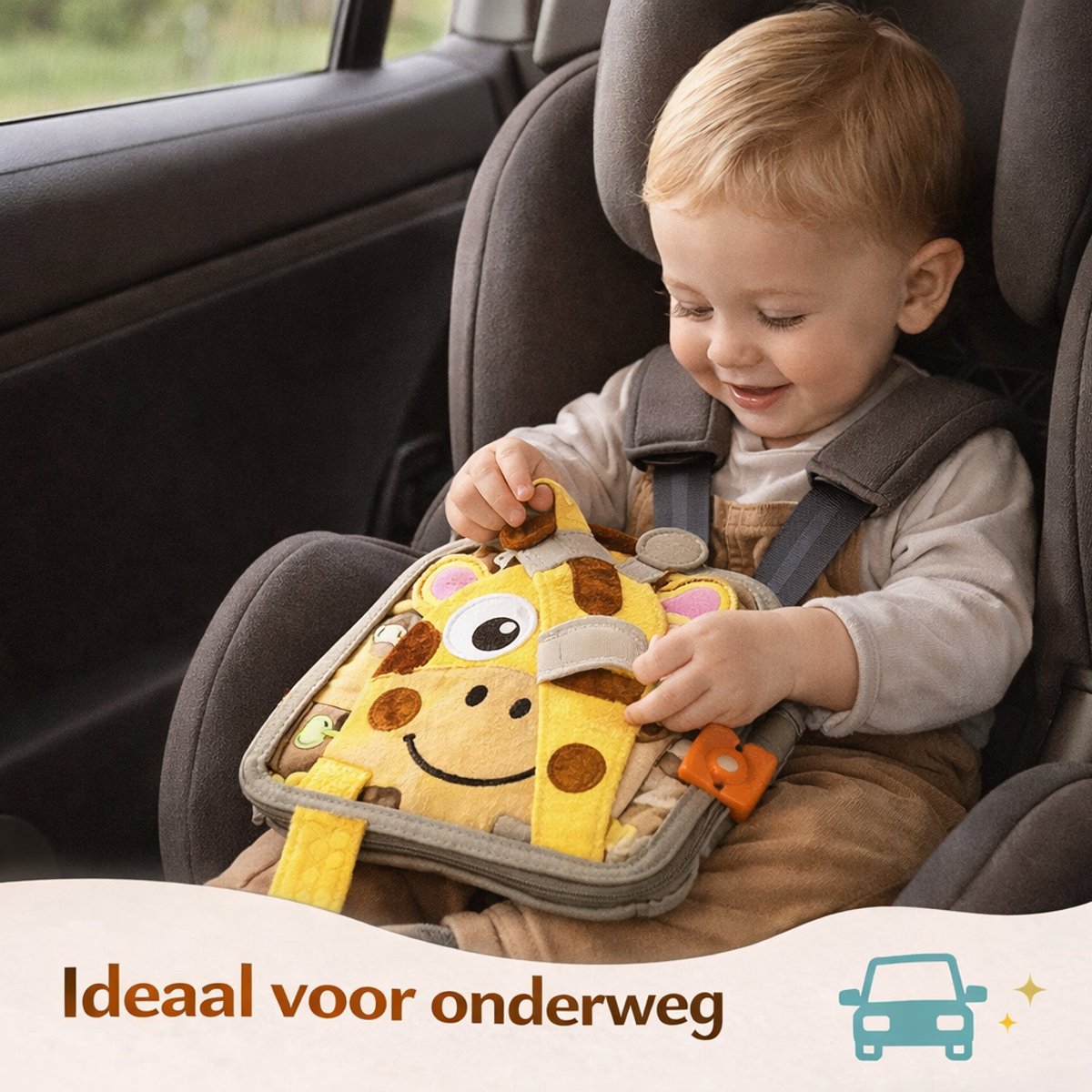 Montessori Activiteitenboekje Giraffe - Sensorisch Speelgoed - Extra Dik - Busy Board - Educatief Speelgoed - Montessori - Speelgoed - Inclusief Tas - Leeftijd 2 tot 7 Jaar — afbeelding 8