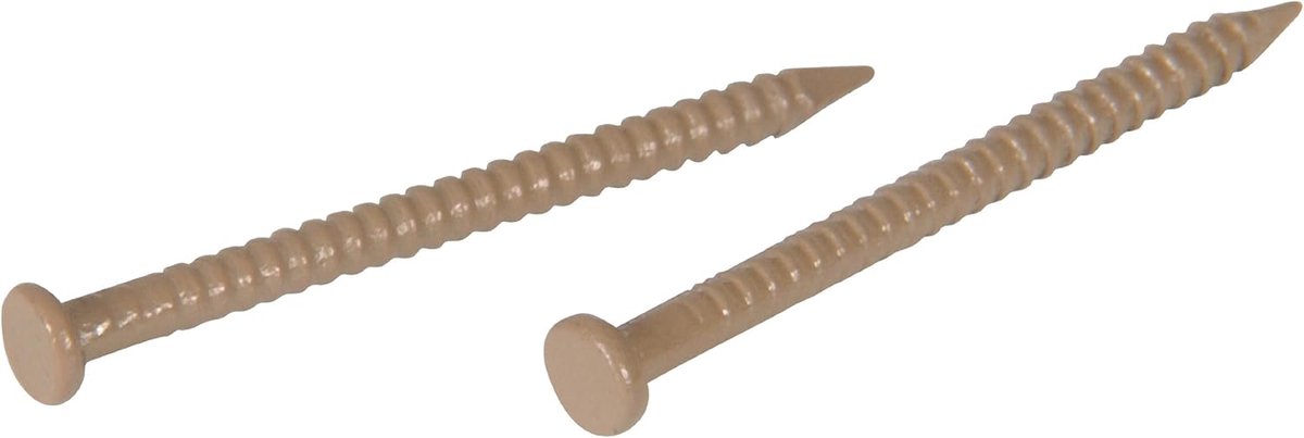 Paneelspijkers - Afwerkingsnagels - Houtverbindingen Maken - Donker Eiken Afwerking - 10.16 x 3.96 cm - Donker Eiken
