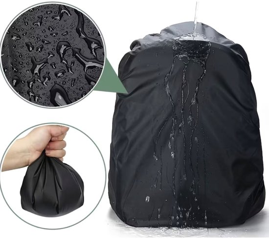 Fietskrat Mand Krathoes Afdekhoes Waterdicht Zwart 51x48cm van M-Wave — afbeelding 4