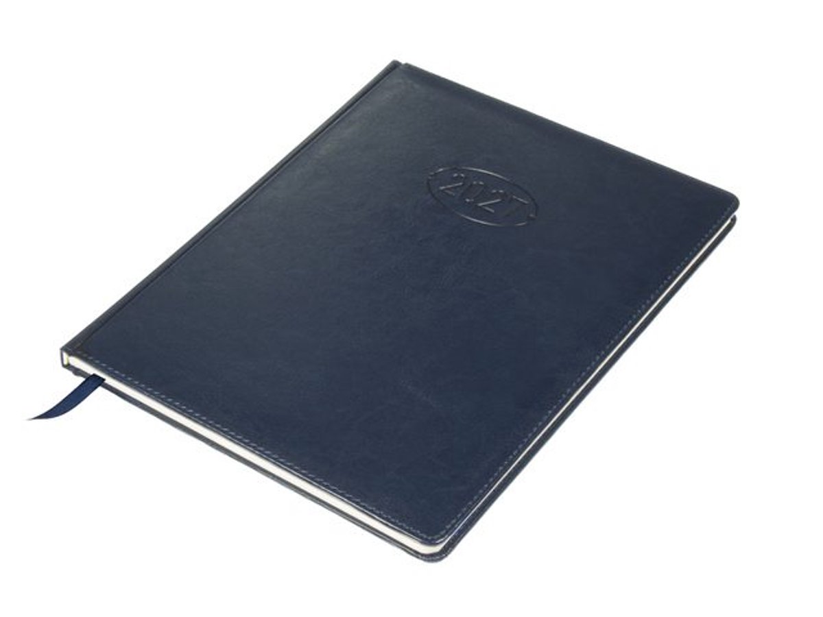 Multo Hannibal Weekagenda 210x260mm 2027 - 7 dagen / 2 pagina’s - Blauw - Kunstleder MU-727142