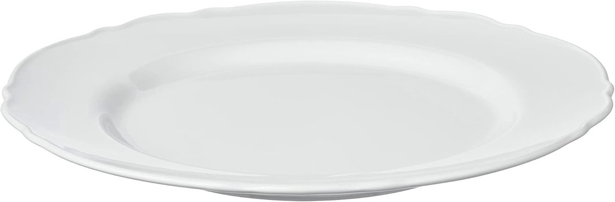 Dinerbord - Eetbord Plat - Dagelijks Gebruik - Lichtgewicht Duurzaam - 28 cm - Wit