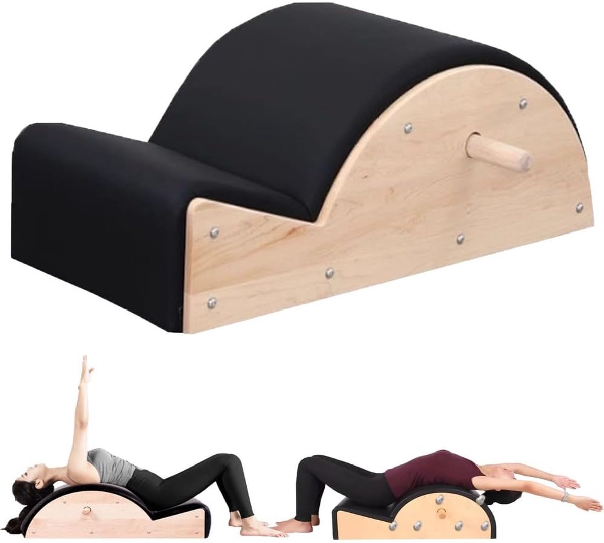 Pilates Cilinder - Wervelkolom Trainer - Core Kracht - Ergonomisch Ontwerp - 79 cm Lengte
