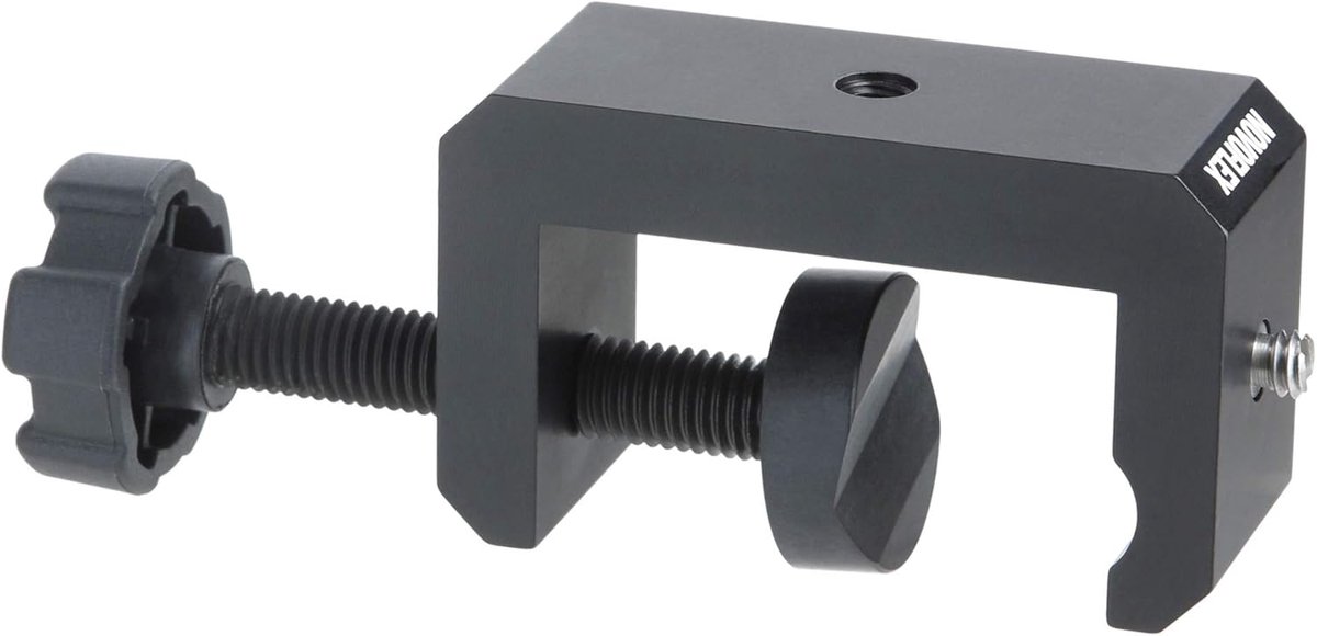 Klemstatief - Universele Klem - Veilige Bevestiging - Robuuste Constructie - 4.4 cm Hoog - Zwart