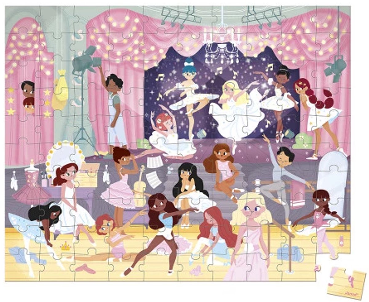 Janod - Puzzel - Dansers - 100 stukjes — afbeelding 2