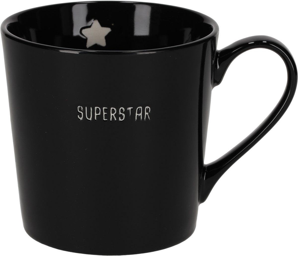 JENS Living - Shiny Mok - Zwart - SUPERSTAR - 370 ml