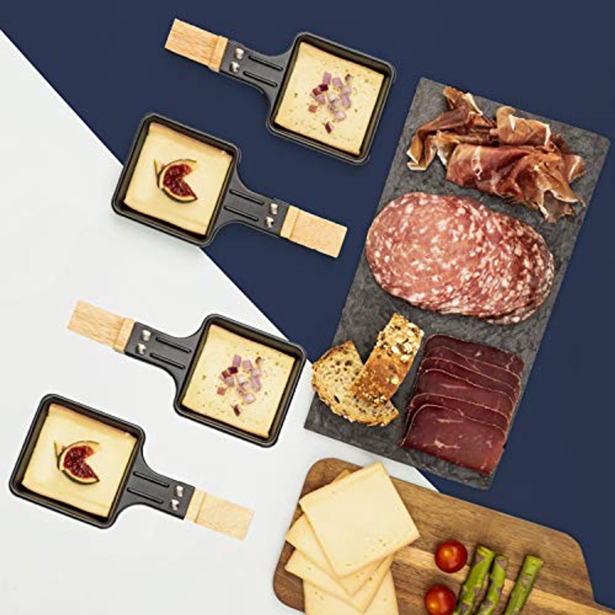 Gourmetstel – Gourmetset – Grill en Bakplaat - gourmet apparaat – foto 3