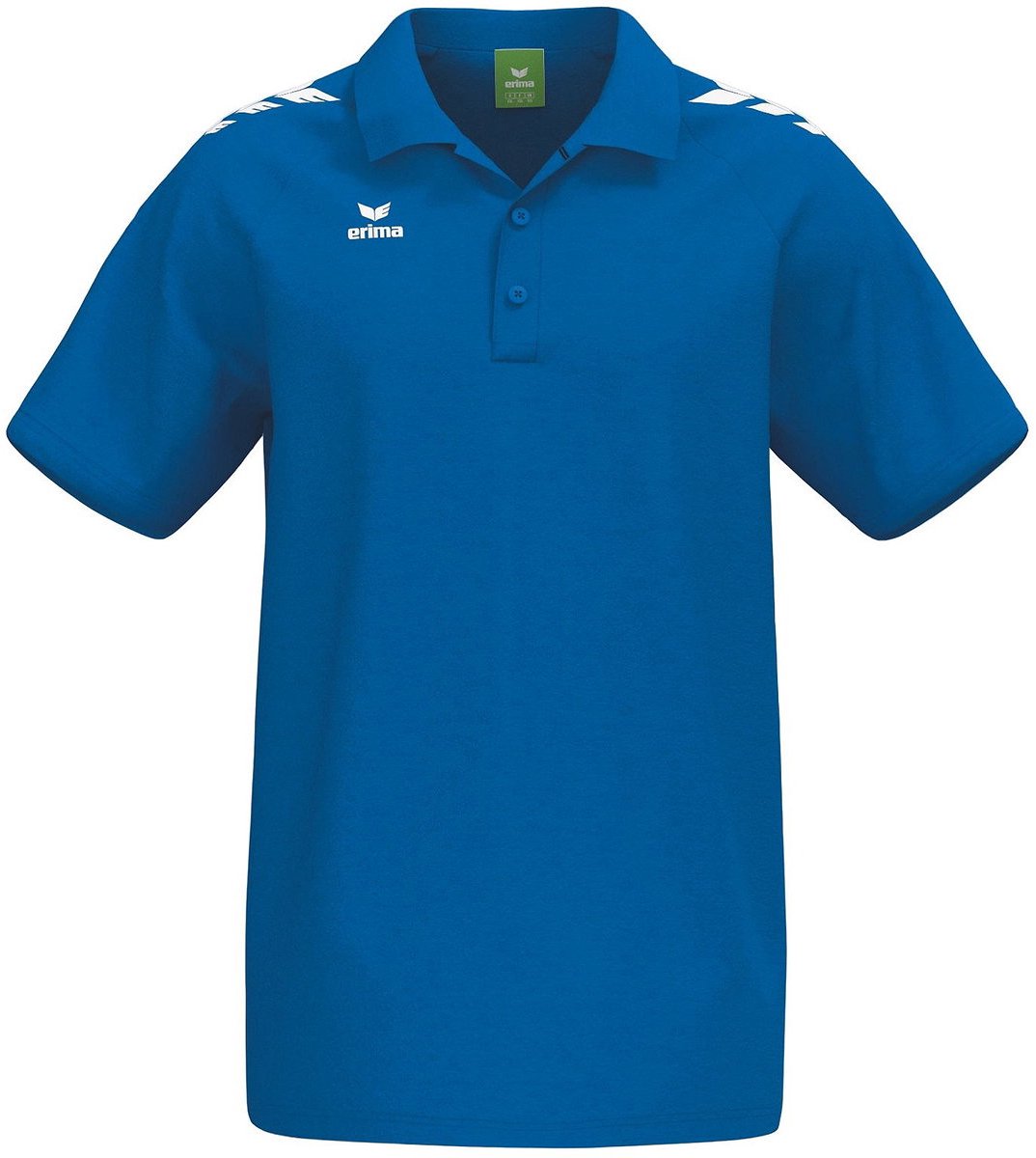 Erima Cmpt 3 Wings Polo Heren - New Royal / Wit | Maat: L