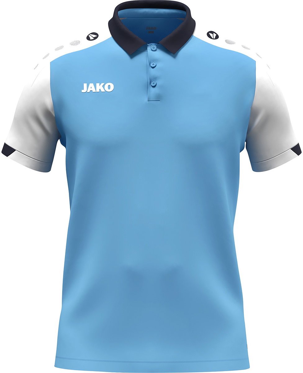 Jako Dynamic Polo Dames - Hemelsblauw / Wit / Marine | Maat: S