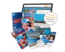 Omslag van Car Theory Book Driving License B 2026 – 3 Months Unlimited Practice – 1700 Questions and 40 Mock Exams – Summary – CBR Guide and Traffic Signs Book – VekaBest