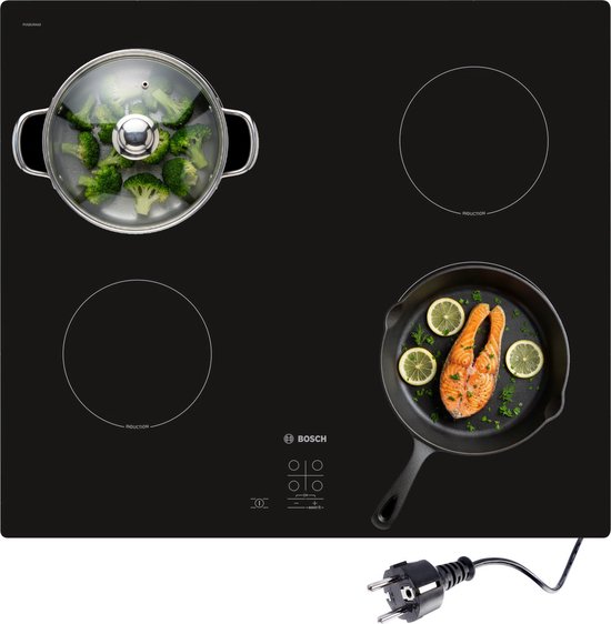 Bosch PUG61RAA5D - Serie 2 - Inbouw Inductiekookplaat - 60 cm - Power Boost: tot wel 35% meer vermogen voor sneller verwarmen op inductie