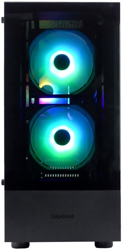 PC de jeu AMD Ryzen 7 5700X RGB haut de gamme - Radeon RX 6600 8 Go - 32 Go RAM - SSD NVMe 1 To - WIFI - WIN11 PRO - Gamdias Talos E3 Noir