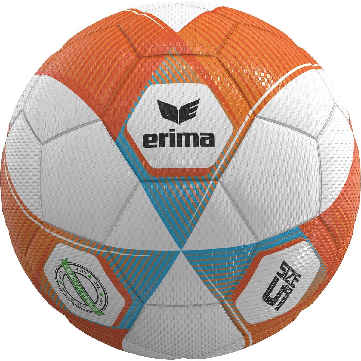 Erima Hybrid Lite 350 (Size 5) Lightbal - Neon Oranje / Curaçao | Maat: 5