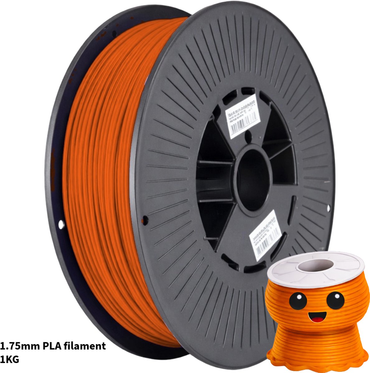Oranje PLA+ 3D Printer Filament 1.75 mm - Hoge Kwaliteit en Duurzaam - Compatibel met Creality, Bambu Lab, Esun en Andere 3D Printers - Perfect voor 3D Printen van Prototypes, Modellen en Accessoires - voor Professioneel en Thuisgebruik