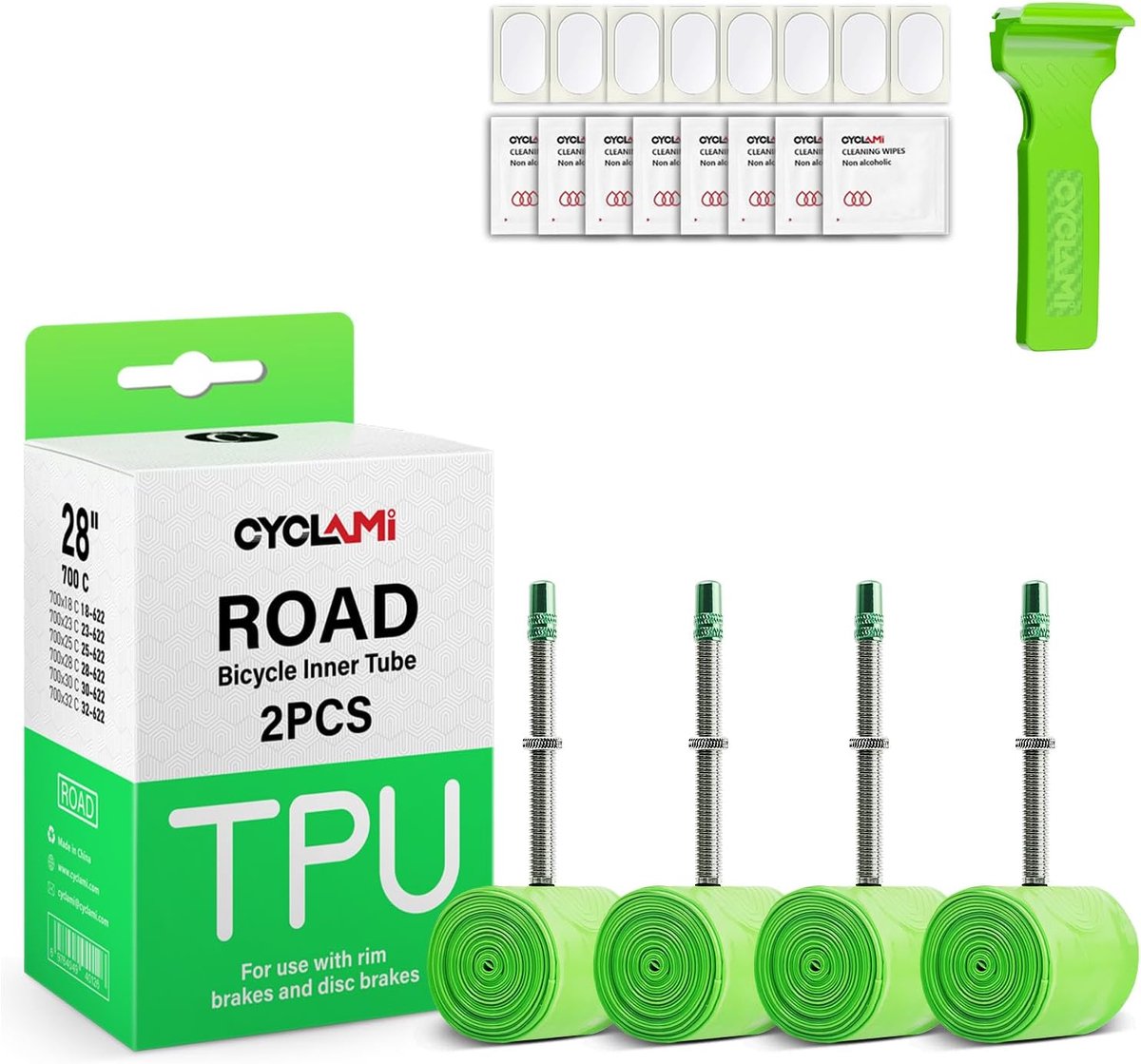 Binnenband Fiets - Reserveband TPU - Wegfiets Reparatie - Lichtgewicht Materiaal - 60mm Ventiel