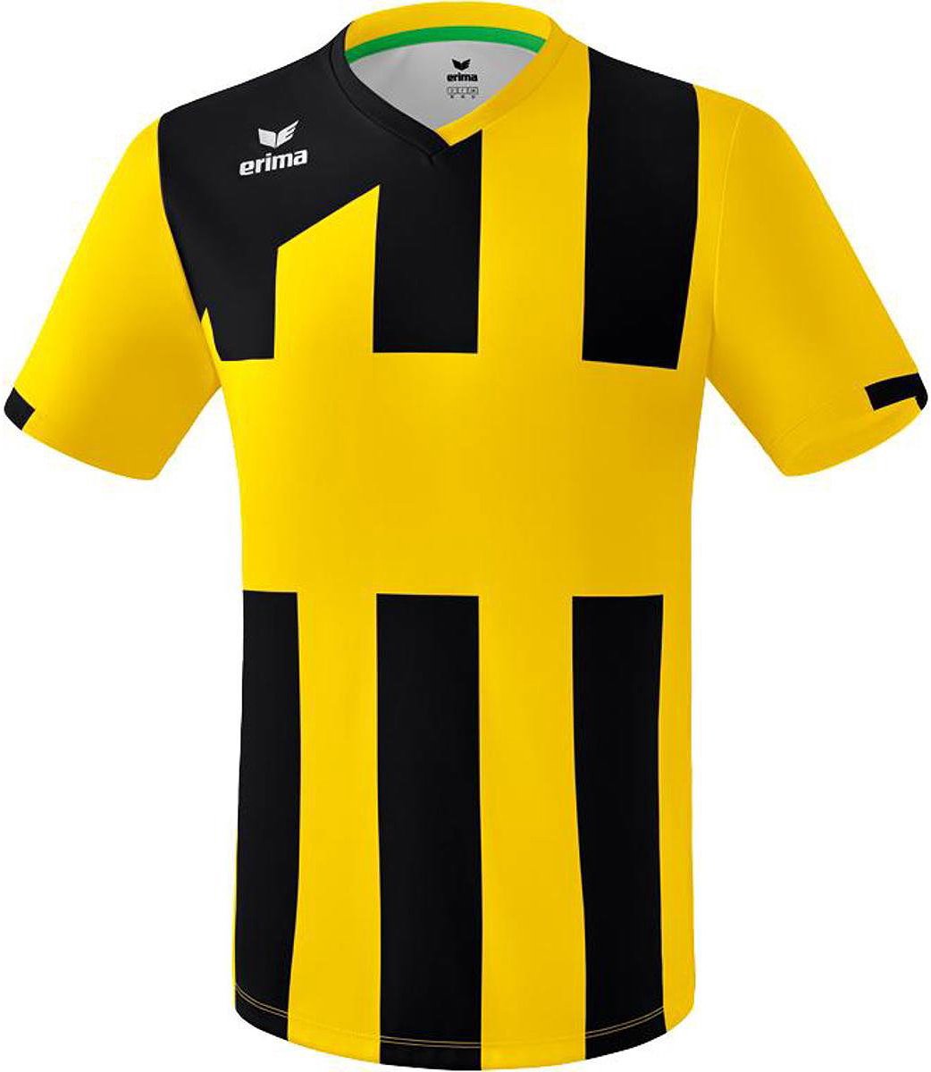 Erima Siena 3.0 Shirt Korte Mouw Kinderen - Geel / Zwart | Maat: 152